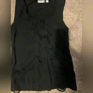 New York & Company black sleeveless top size s